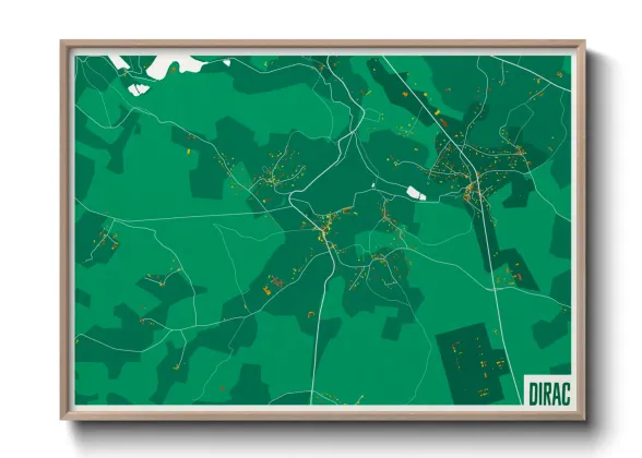 Une affiche de carte sur Dirac