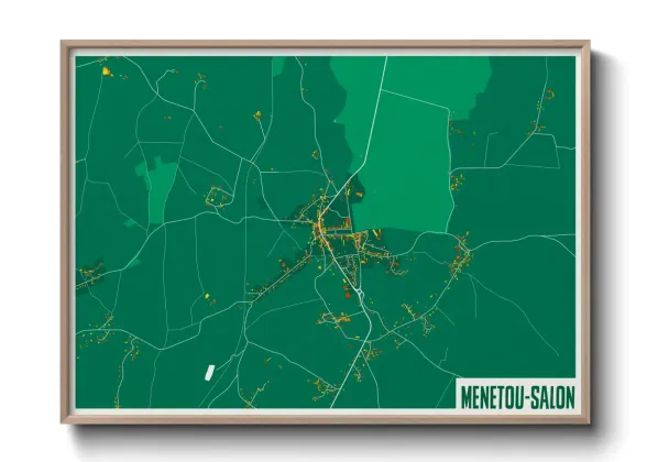 Une affiche de carte sur Menetou-Salon