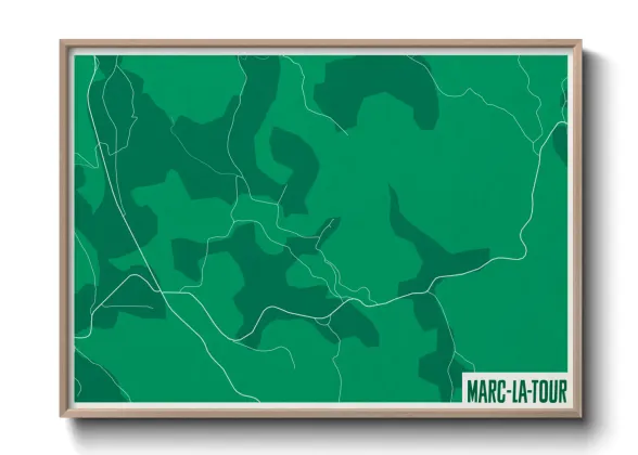 Une affiche de carte sur Marc-la-Tour