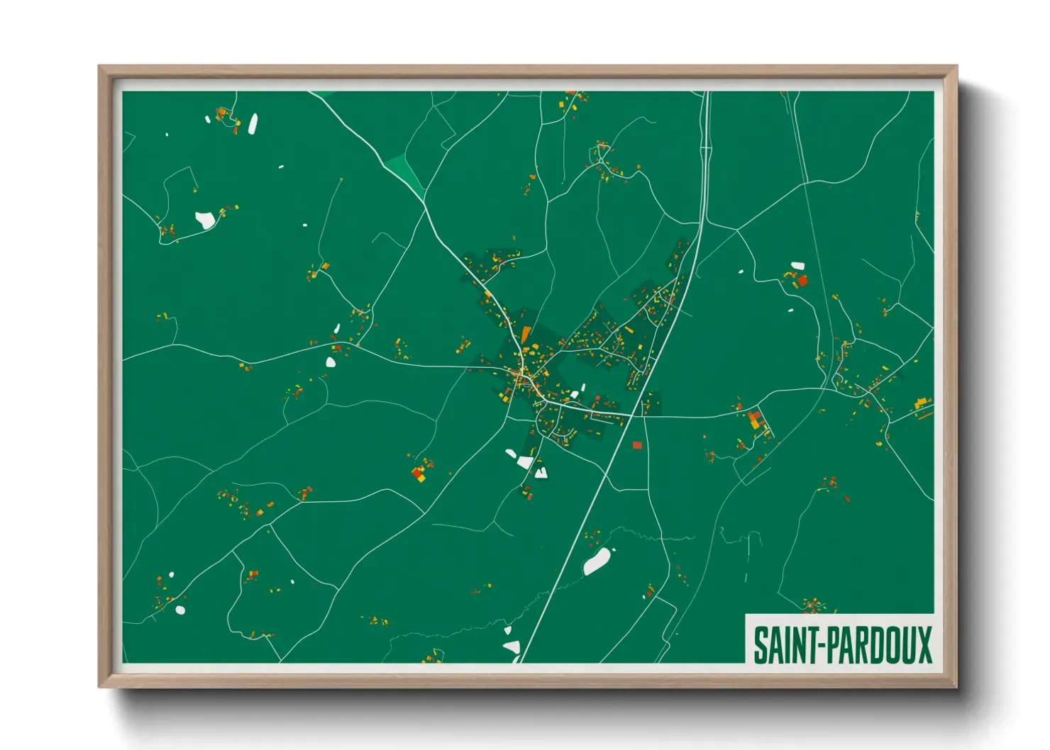 Un poster carteSaint-Pardoux