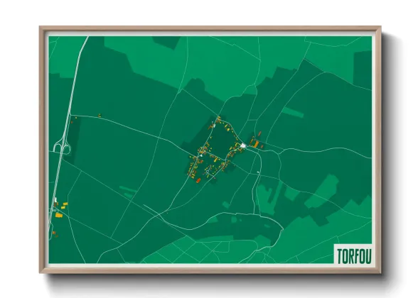 Une affiche de carte sur Torfou