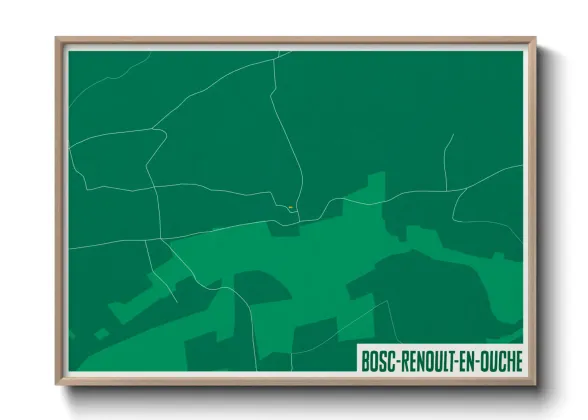 Une affiche de carte sur Bosc-Renoult-en-Ouche