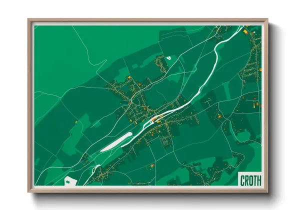Une affiche de carte sur Croth