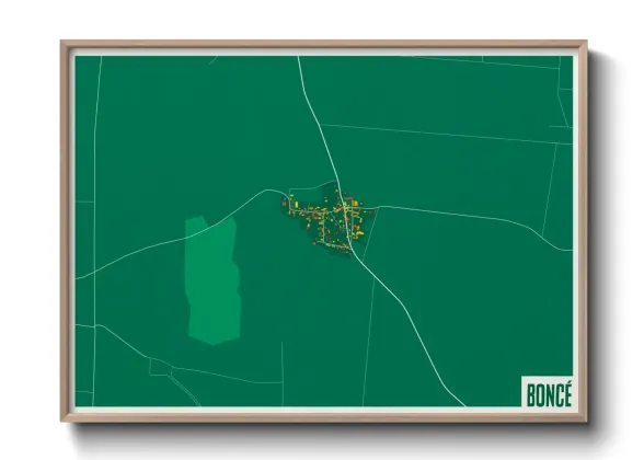 Une affiche de carte sur Boncé