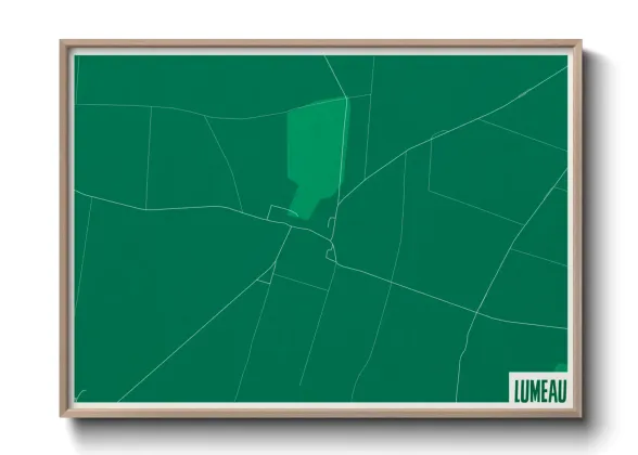 Une affiche de carte sur Lumeau