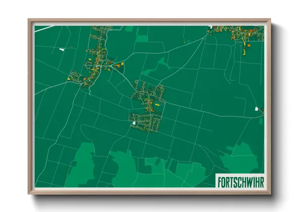 Une affiche de carte sur Fortschwihr