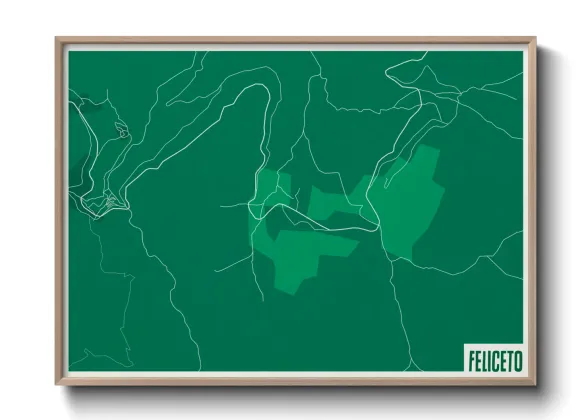 Une affiche de carte sur Feliceto