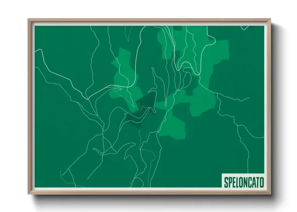 Une affiche de carte sur Speloncato