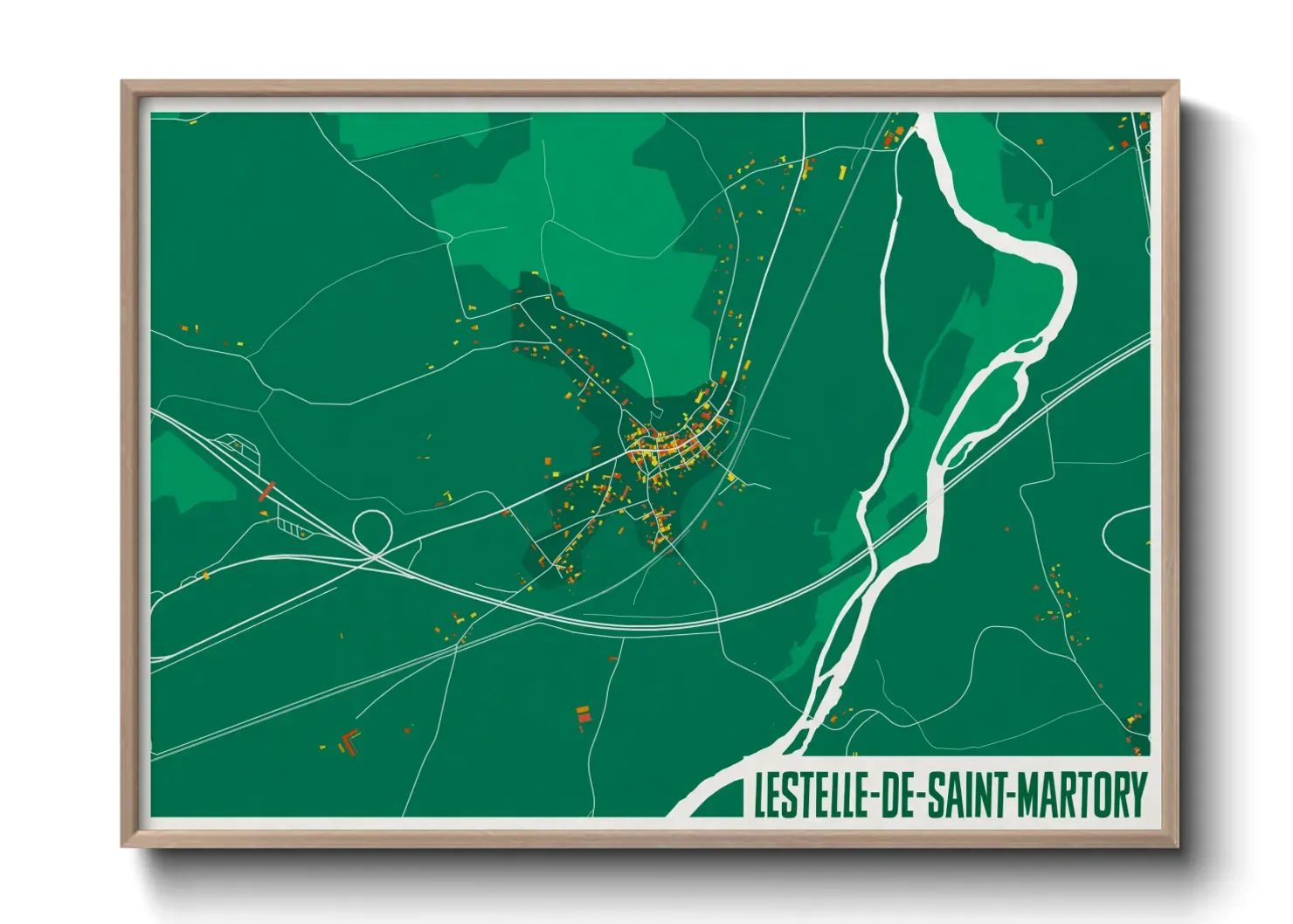 Un poster carteLestelle-de-Saint-Martory
