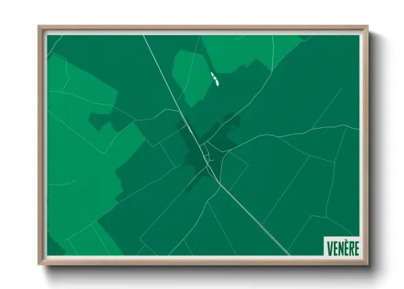 Une affiche de carte sur Venère