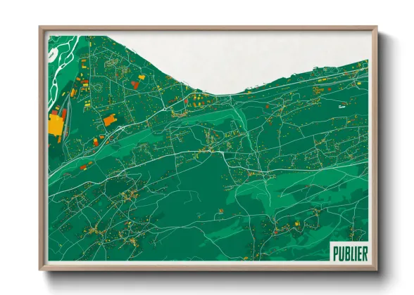 Une affiche de carte sur Publier