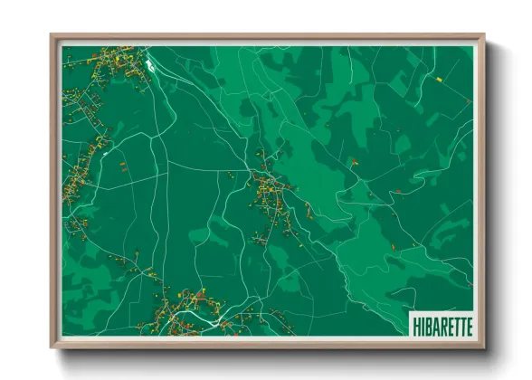 Une affiche de carte sur Hibarette