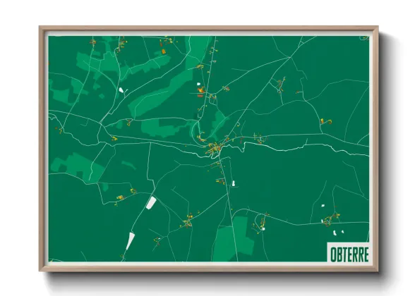 Une affiche de carte sur Obterre
