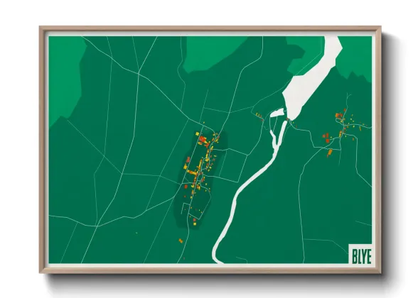 Une affiche de carte sur Blye