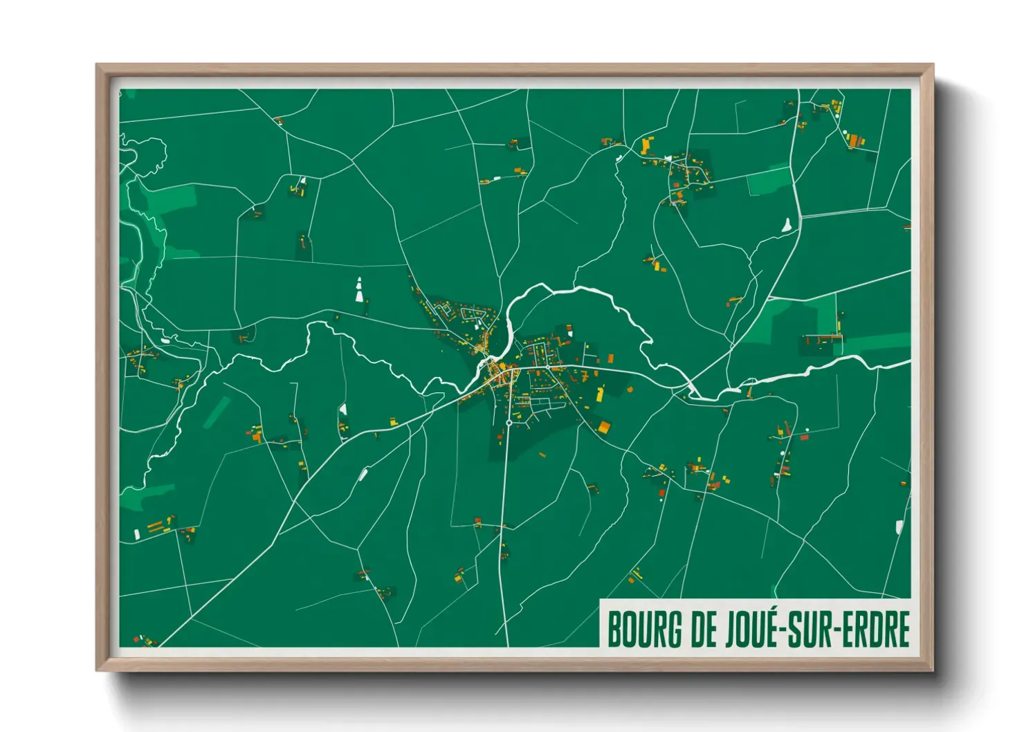 Un poster carteBourg de Joué-sur-Erdre