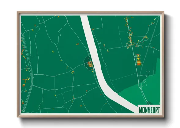 Une affiche de carte sur Monheurt