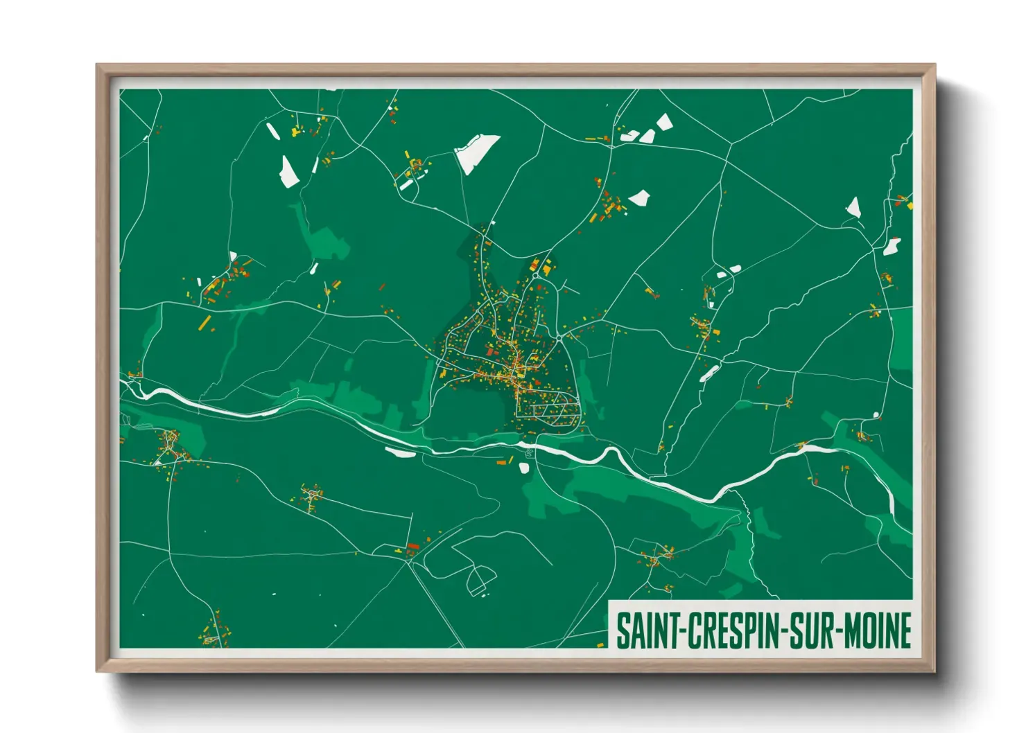 Un poster carteSaint-Crespin-sur-Moine