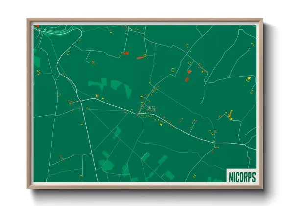 Une affiche de carte sur Nicorps
