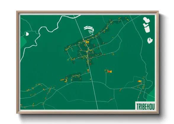 Une affiche de carte sur Tribehou