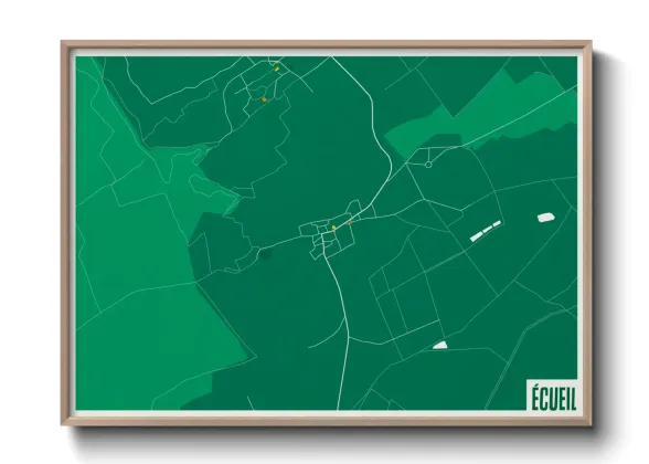 Une affiche de carte sur Écueil