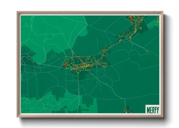 Une affiche de carte sur Merfy