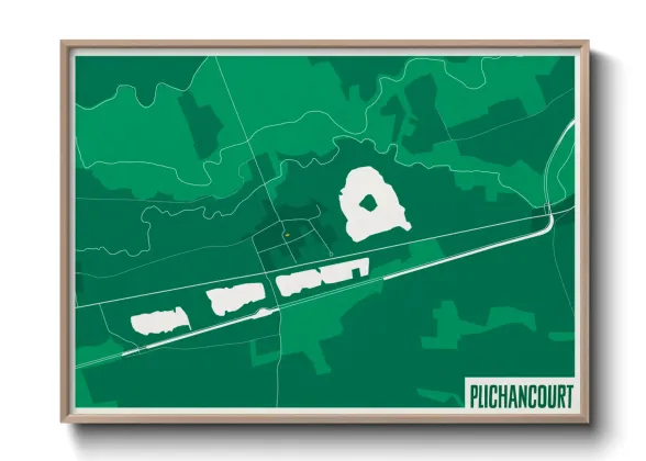 Une affiche de carte sur Plichancourt