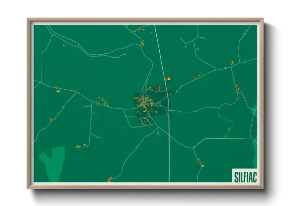 Une affiche de carte sur Silfiac