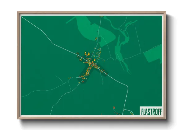 Une affiche de carte sur Flastroff