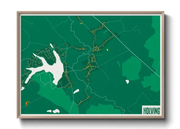 Une affiche de carte sur Holving