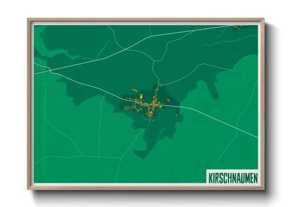 Une affiche de carte sur Kirschnaumen