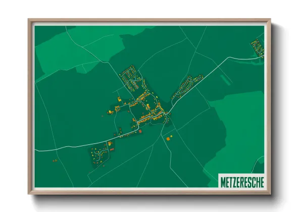 Une affiche de carte sur Metzeresche