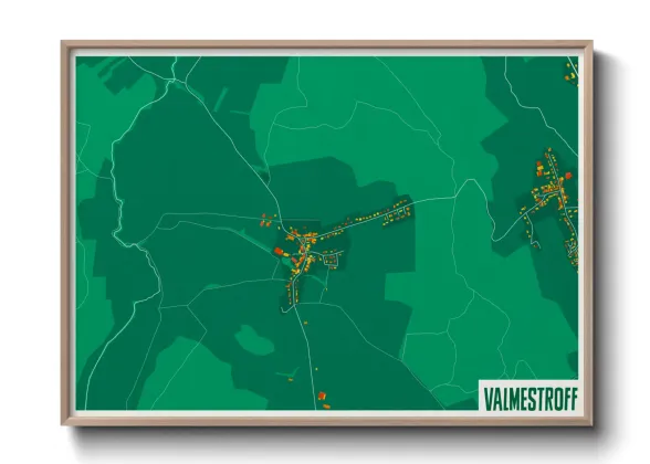 Une affiche de carte sur Valmestroff