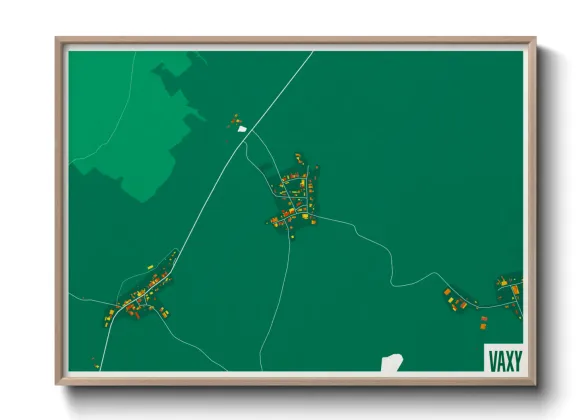 Une affiche de carte sur Vaxy