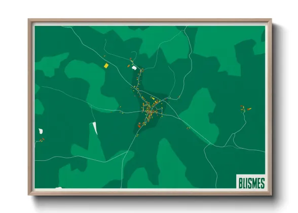 Une affiche de carte sur Blismes