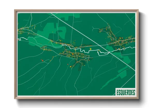 Une affiche de carte sur Esquerdes