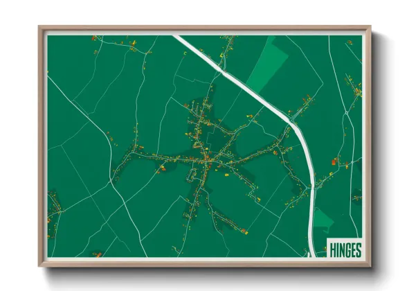 Une affiche de carte sur Hinges