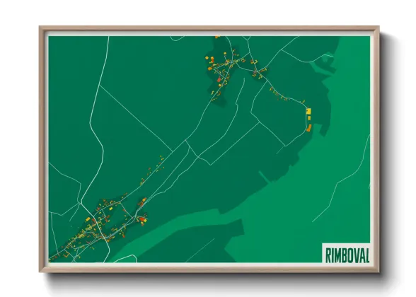 Une affiche de carte sur Rimboval