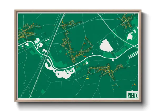 Une affiche de carte sur Rœux