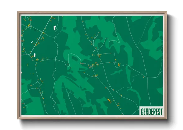 Une affiche de carte sur Gerderest