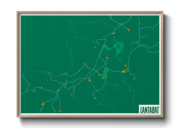 Une affiche de carte sur Lantabat