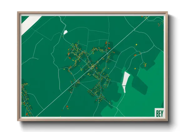 Une affiche de carte sur Bey