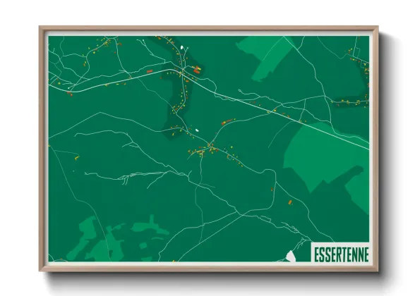 Une affiche de carte sur Essertenne