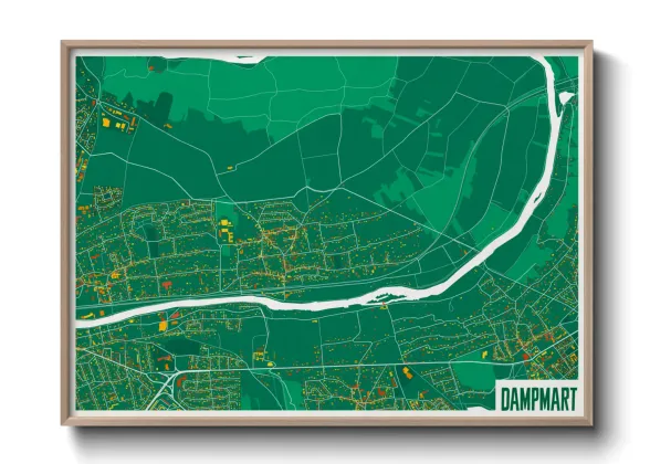 Une affiche de carte sur Dampmart
