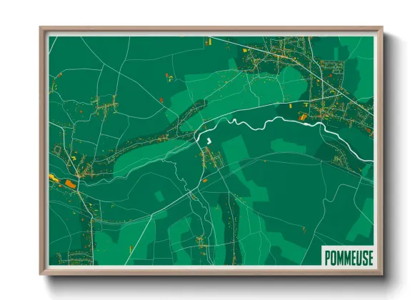 Une affiche de carte sur Pommeuse