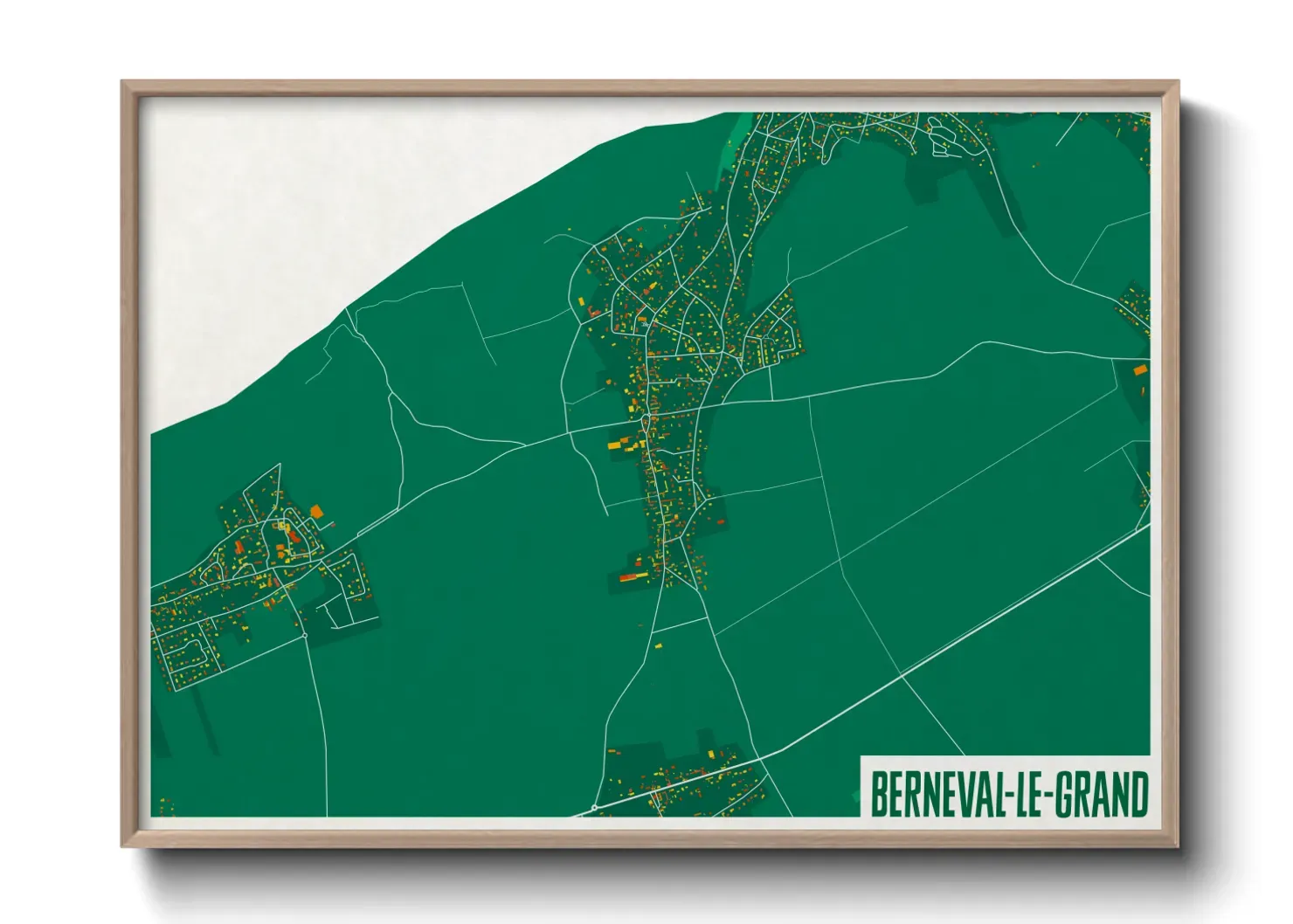 Un poster carteBerneval-le-Grand
