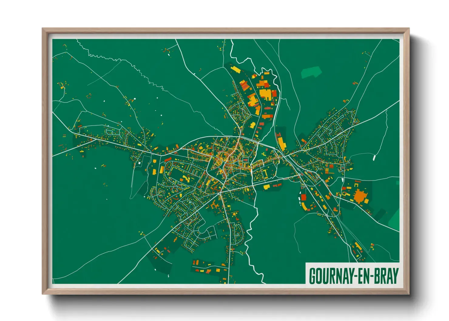 Un poster carteGournay-en-Bray