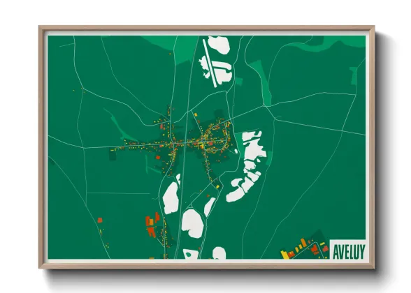 Une affiche de carte sur Aveluy