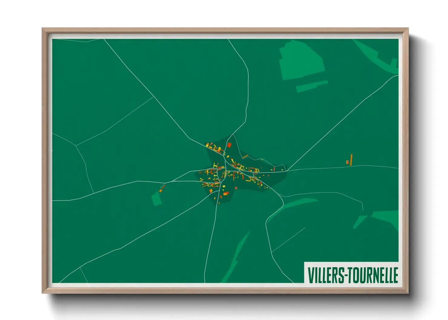 Un poster carteVillers-Tournelle