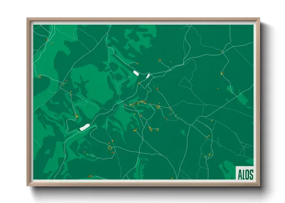 Une affiche de carte sur Alos