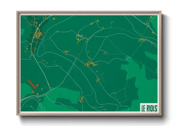 Une affiche de carte sur Le Riols